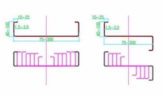 Peb Steel Construction Automatic Change CZ Purlin Roll Forming Machine